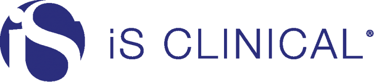 IS CLINICAL logo with a stylized blue iS icon and the brand name in blue capital letters.