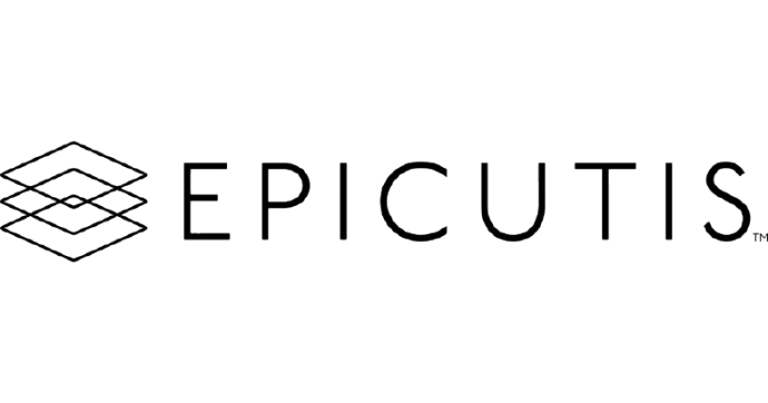 Epicutis logo with geometric layered square design to the left of the brand name in bold, uppercase letters.